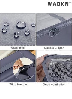 WAOKN Packing Cubes For Suitcases 8 Set Travel Luggage Packing for Suitcases Organizers Set with Toiletry Bag Compression Storage Shoe Bag,Clothing Underwear Bag  - Image 3