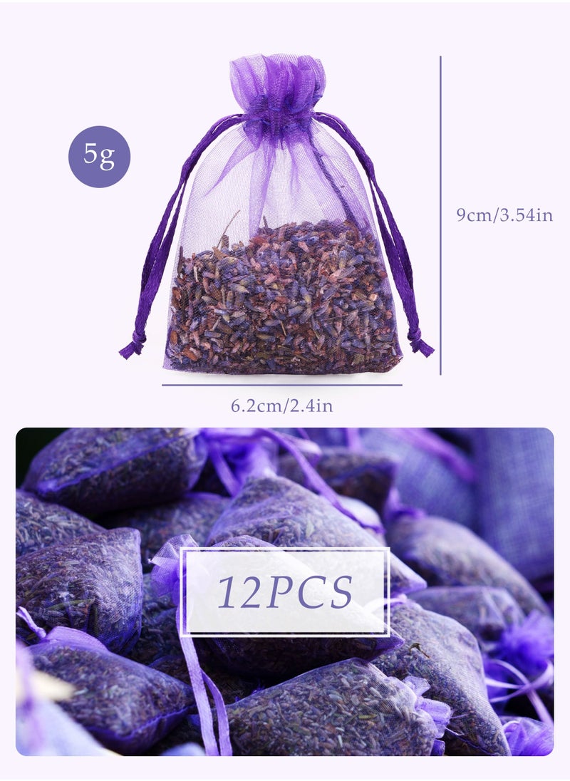 URbazaar - 12 Packs Lavender Scented Sachets Air Freshener for Drawer and Closet Long-Lasting Sachets Bags Drawer Deodorizers Fresh Scents Home Fragrance Sachet for Lover - Image 1