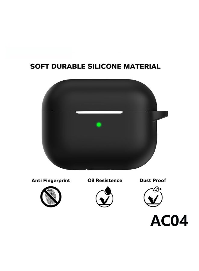 Lacoz AC04 Full Protection Silicone Earpod Case Designed For Aipods 3 Black - Image 2