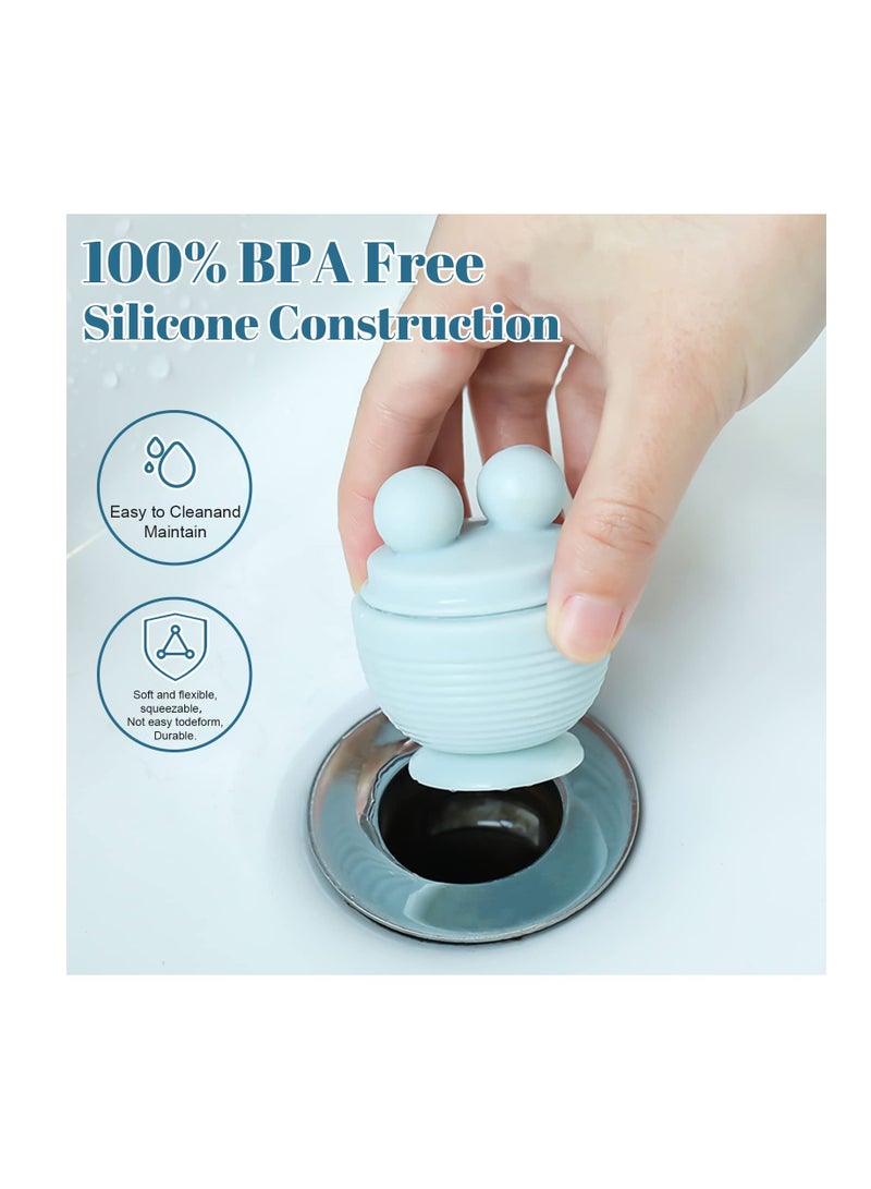 SOLARAE Bathtub Stopper, 2 Pcs Universal Silica Gel Drain Stopper, Drain Stopper Plugs for Kitchen, Bathtub, and Sink Drains - Image 5