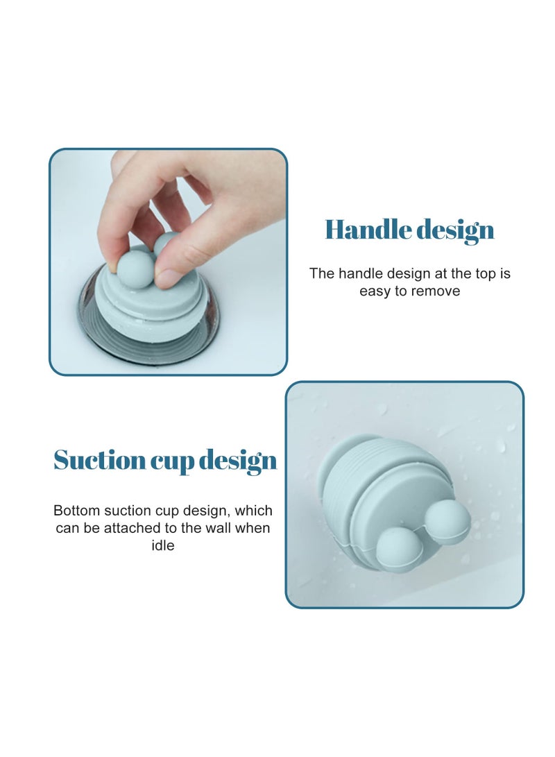 SOLARAE Bathtub Stopper, 2 Pcs Universal Silica Gel Drain Stopper, Drain Stopper Plugs for Kitchen, Bathtub, and Sink Drains - Image 4