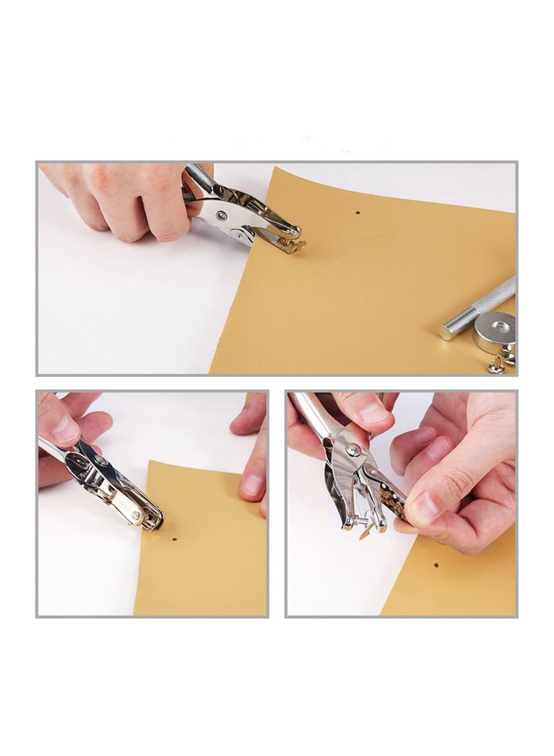 GGOOT 360pcs Metal Double Cap Rivets Round Studs for DIY Leather Craft Bag Belt Clothes Shoes Pet Collar Fastener Tools  - Image 4