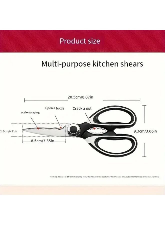 Thick Multifunctional Kitchen Scissors Heavy Duty Professional 420 Stainless Steel - Image 4