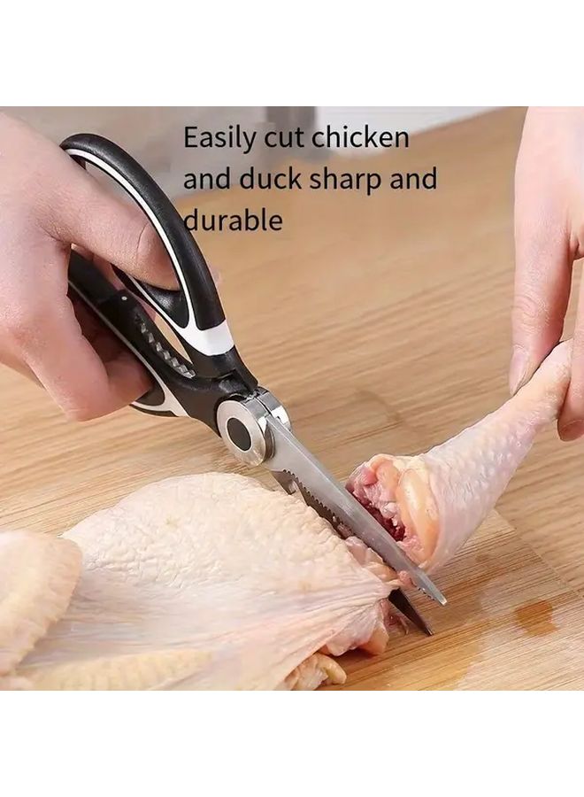 Thick Multifunctional Kitchen Scissors Heavy Duty Professional 420 Stainless Steel - Image 3