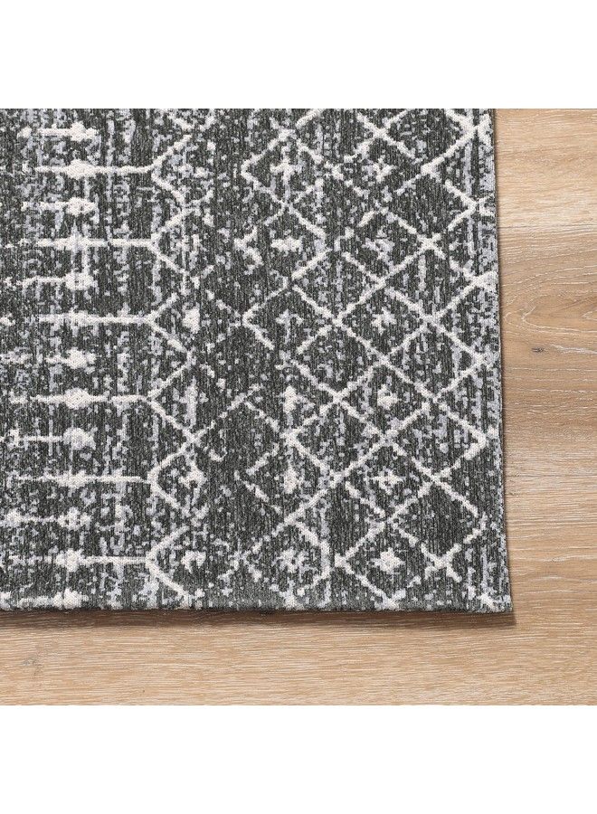 AMIDA Chester Boho Moroccan Runner Rugs 9Ft，2.3'X8.9' Non Slip Washable Entryway Runners Mat For Kitchen Living Room Hallway Laundrygrey - Image 5