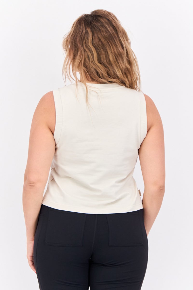 PUMA Women Sportswear Fit Sleeveless Outdoor Top, Off White - Image 2