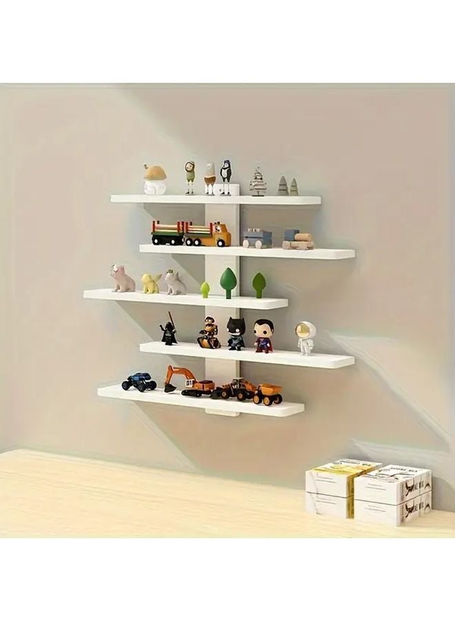 White Wall Mounted Display Rack For Action Figures Dolls Toys Collectibles - Image 3