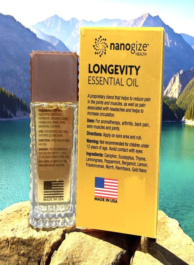 1 Pack - Twin Bottles Longevity Nanogize Essentail Oil - Hai Chai Dau LAN Nano Longevity - 21mL per Bottle with 2 Bottles per Order - Made in USA - Image 4
