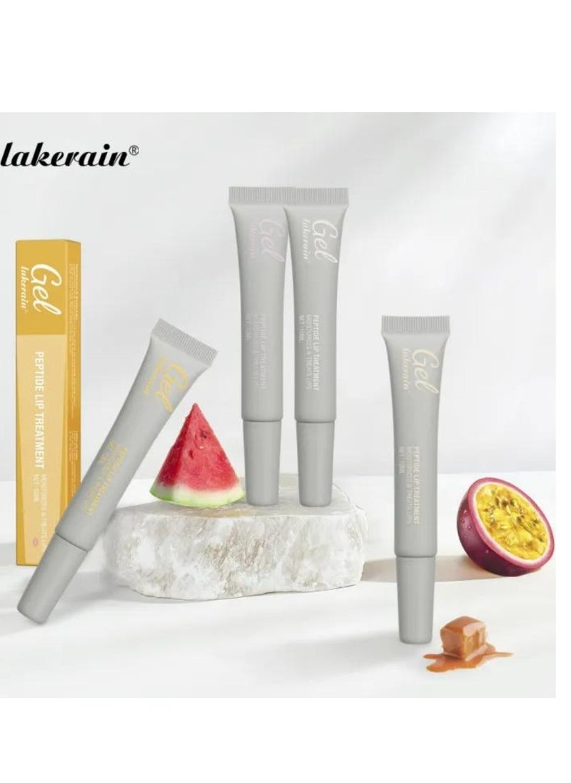 Peptide Lip Treatment Gel #4 Passion Fruit Moisturizes and Treats Lips Lip Gloss Oil for Plumper and Moisturizer Serum Hydrating Lip Serum for Dry Peeling and Dark Lips Gorgeous Glow 10ml