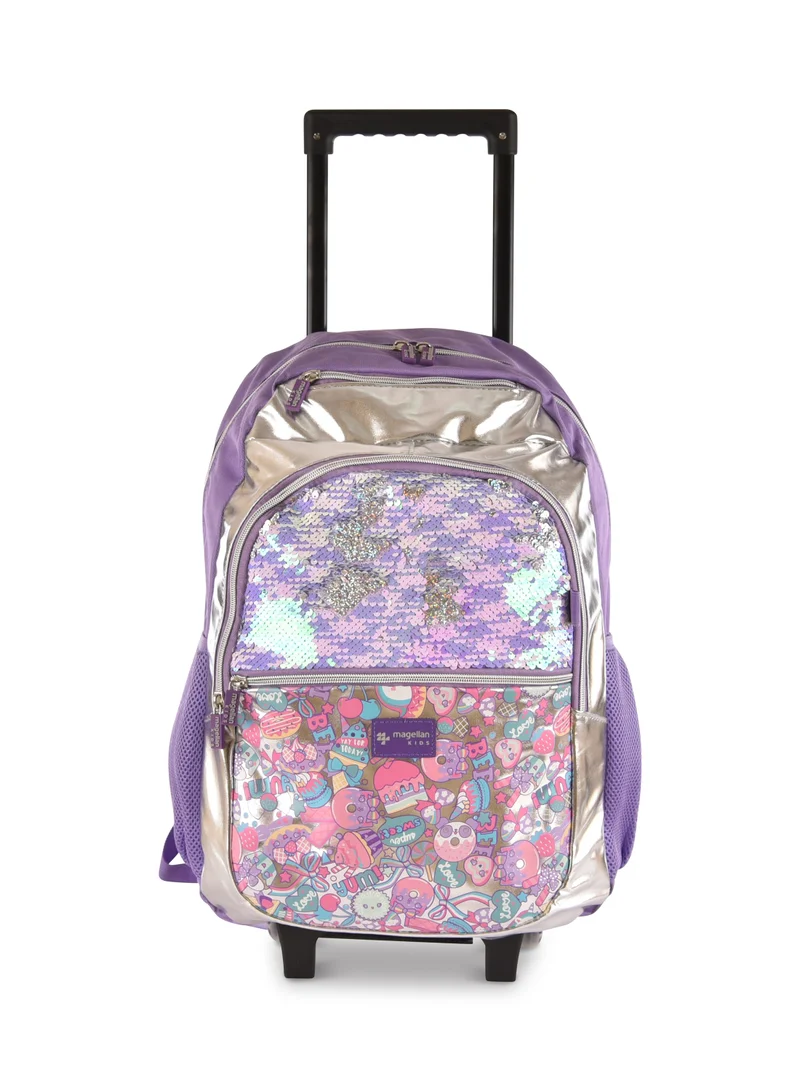 MAGELLAN Magellan Premium Kids School Backpack Trolley with Shoulder Straps, 18 Inch