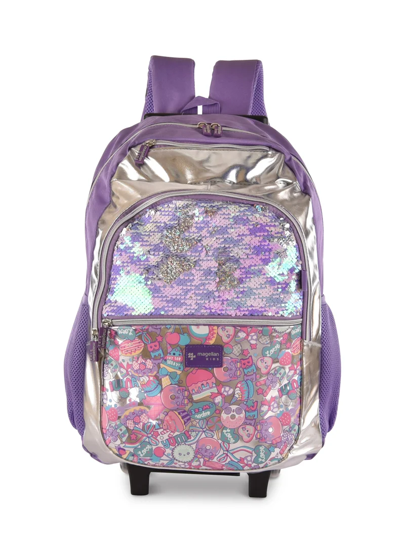 MAGELLAN Magellan Premium Kids School Backpack Trolley with Shoulder Straps, 18 Inch
