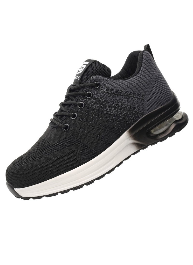 SLIMTA - SLIMTA Men Women Safety Shoes Non-Slip Steel Toe Cap Trainers Mesh Breathable Lightweight Comfortable Puncture Proof Industrial Shoes - Image 1