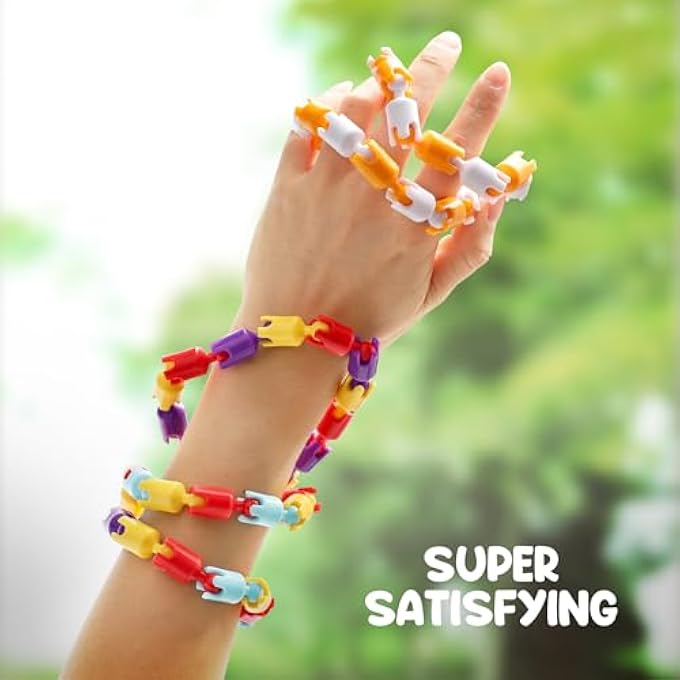 Boxgear Sensory Fidget Toys - 6PCS Multicolor Twisty Fidget Toys for Adults, Boys, Girls for Relaxation,Anxiety Stress Relief, Decompression-Squeeze, Twist, Chain Spinner Alternative Gift - Image 2
