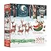 Ceaco Glitter Jill Howarth TWAS The Night Before Christmas 100 Piece Puzzle for Families Perfect for Game Nights Finished Puzzle Size 15 x 11 - Image 2