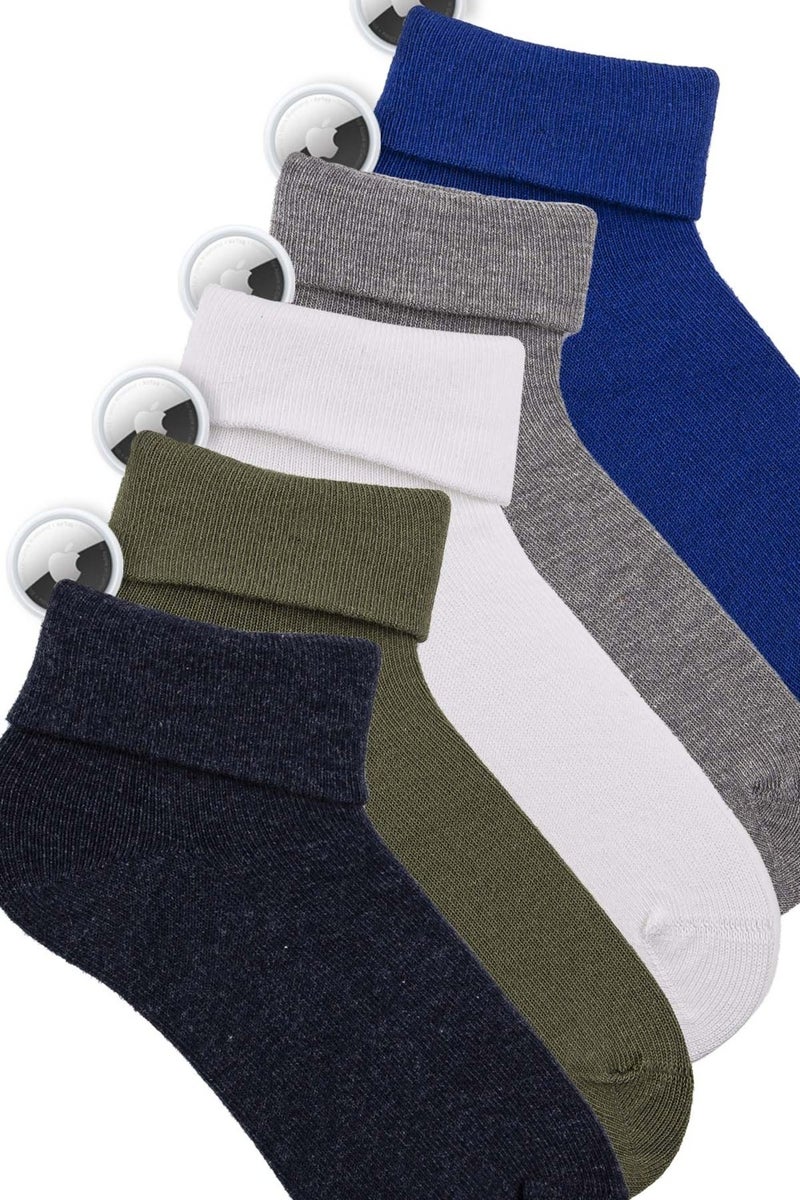 Bross Kids 5-Pack Airtag Included Pocket Booties Socks ONL-02620 - Image 4