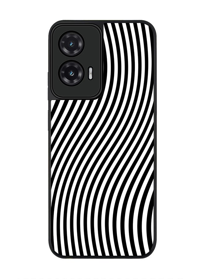 Stylizedd For Motorola Moto G35 Case,Slim fit Camera Protection, Shockproof Thin Phone cover  - Zebra Lines