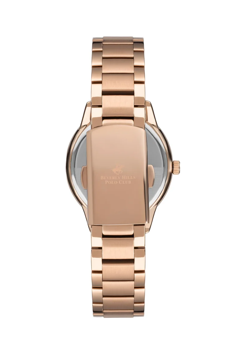 BEVERLY HILLS POLO CLUB BEVERLY HILLS POLO CLUB Women's Analog L.R.Gold Sunray Dial Watch - BP3230X.410