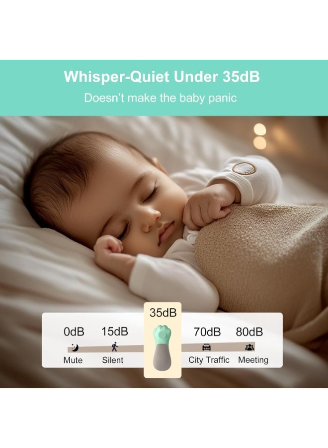 DOOKOO 7 In 1 Baby Nail Clipper Electric Trimmer File Kit For Newborn - Image 4