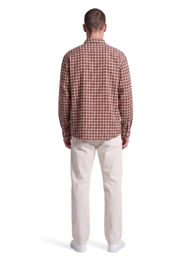 كوتون Long Sleeve Checked Shirt