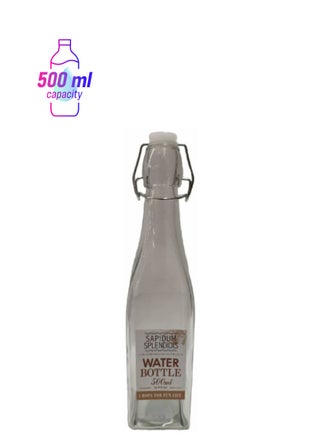 Glass Water Bottle With Clip Clear 500ml - pzsku/ZBA50D1AA7779B11654DFZ/45/1747911077/8da0586a-defa-4b8e-8e1b-bfbee14367af