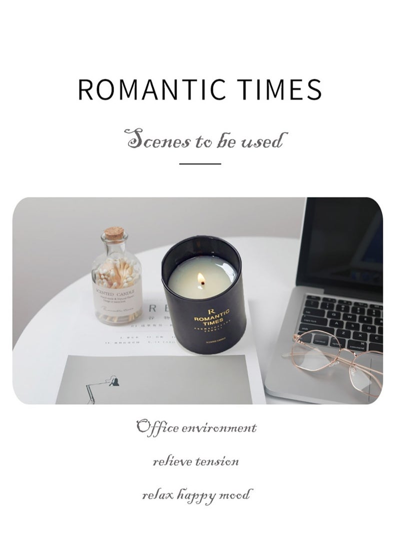 ROMANTIC TIMES - Essential Oil Scented Candle Household Soy Wax Scented Mosquito Repellent Gift Scented Candle - Image 1
