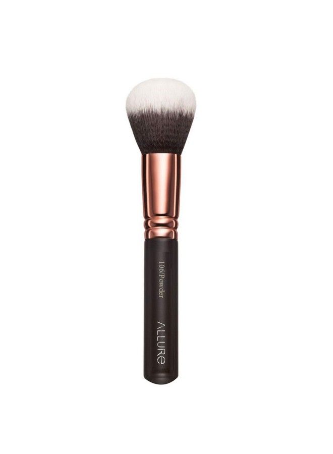 allure Professional Makeup Brushes For Face Rose Gold Powder Brush - Image 2