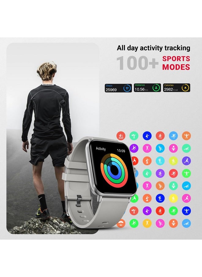 Fire-Boltt - Fire-Boltt Ninja Call Pro Plus 46.48mm (1.83 inch) Smart Watch with Bluetooth Calling, AI Voice Assistance, 120 Sports Modes IP67 Rating, 240 * 280 Pixel High Resolution (Grey) - Image 1