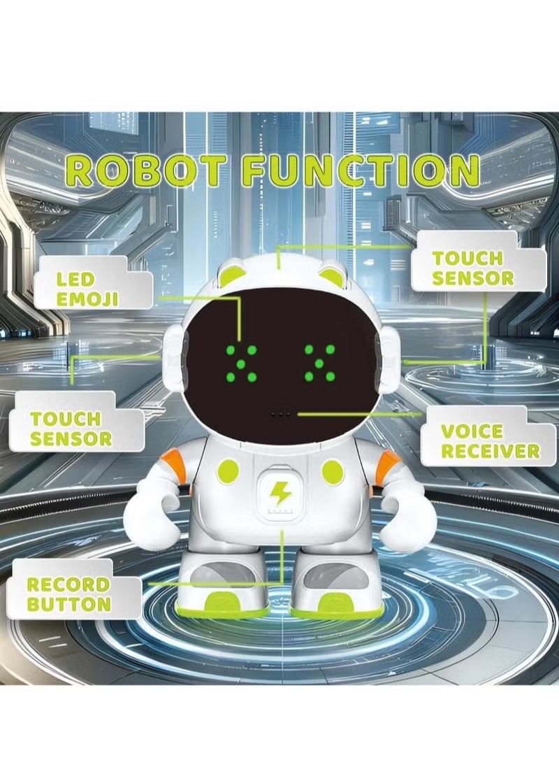 GENNEXT Kids Smart Voice Control Small Talking Robot Friend Electronic Toy Touch Sensor Astronaut Artificial Intelligence Robotics Toy - Image 2