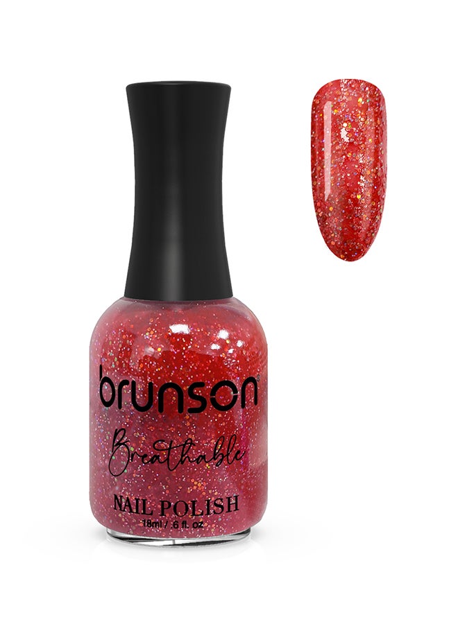 brunson Breathable Nail Polish Halal nail polish Wudu friendly Quick-Dry Vegan long lasting but easy peel off   18ml BH264