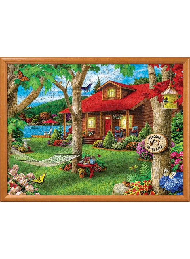 Masterpieces 750 Piece Jigsaw Puzzle for Adults and Family - Lakeside Retreat - 18"x24" - Image 4