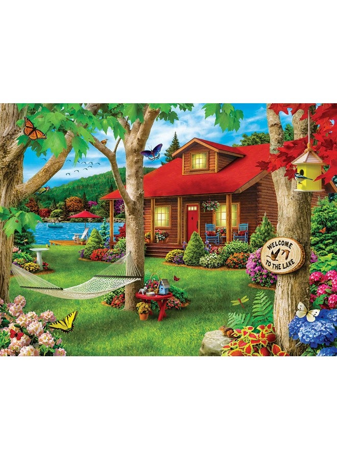 Masterpieces 750 Piece Jigsaw Puzzle for Adults and Family - Lakeside Retreat - 18"x24" - Image 2