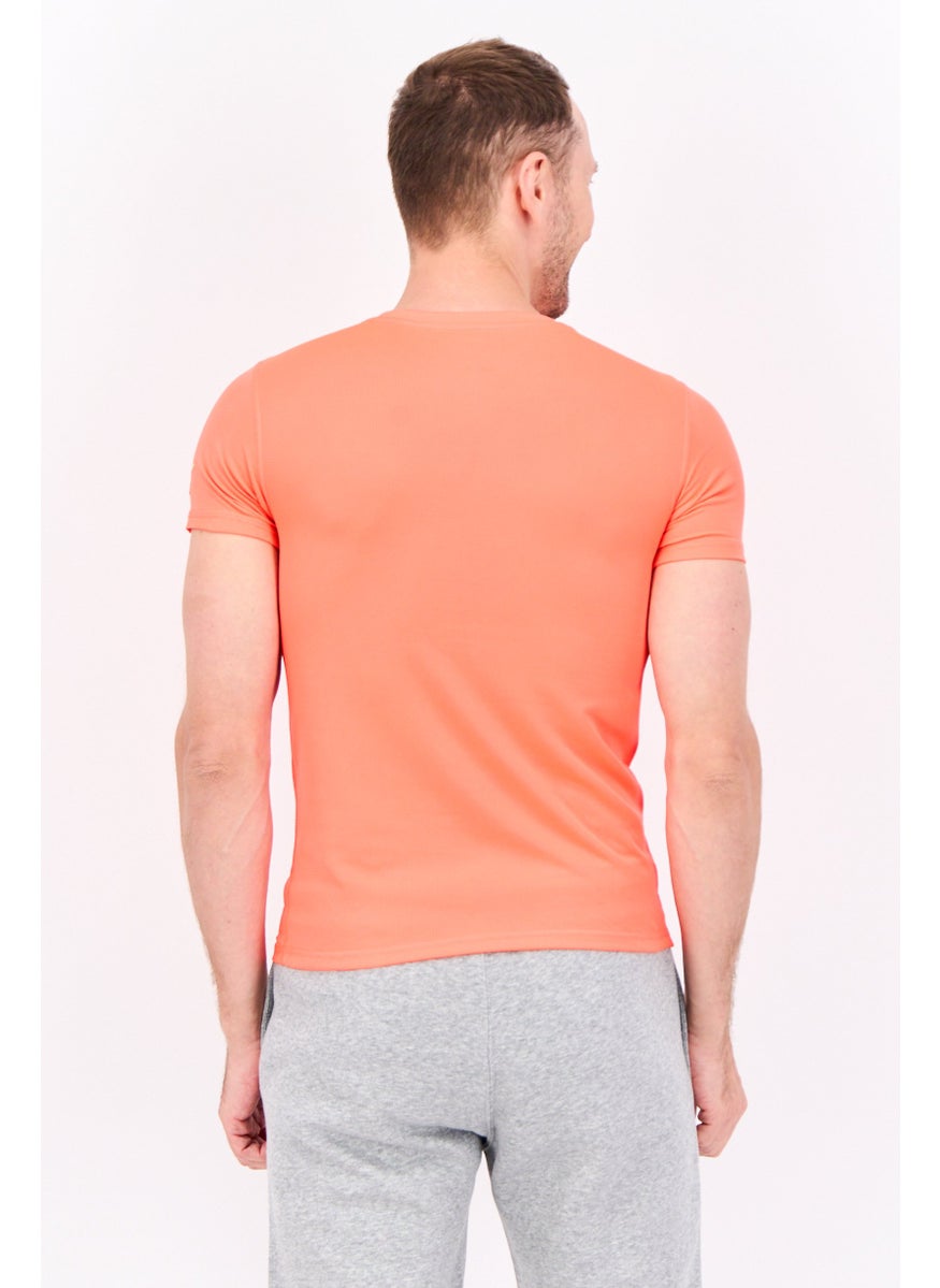 Men Sportswear Fit Short Sleeve Training T Shirt, Dark Coral - pzsku/ZBA50FF30998765176F51Z/45/_/1739110572/ea1a29b7-c299-40ee-80ba-e7e4040dbd17