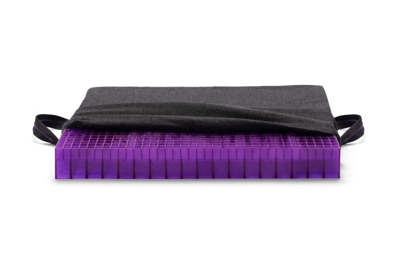 Purple Double Seat Cushion | Pressure Reducing Grid Designed for Ultimate Comfort | Designed for Office Chairs | Made in The USA - Image 1
