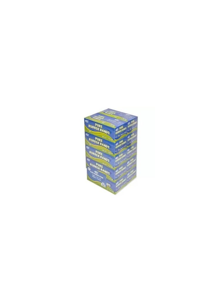 FIS 10 Boxes FIS 10 Packet Pure Rubber Bands Yellow - FSRB34