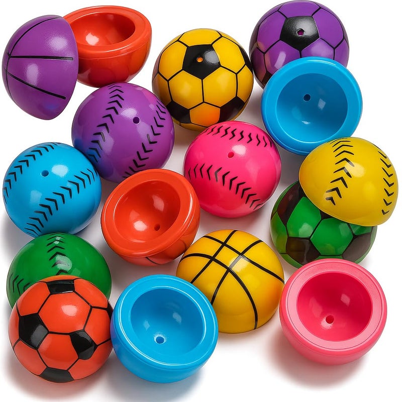 ArtCreativity 1.25 Inch Vinyl Sport Ball Poppers - Pack of 24 - Assorted Colors - Awesome Pop Up Toy-Ideal Impulse Item - Great Small Game Prize, Party Favor and Gift Idea for Boys & Girls Ages 3+ - Image 1