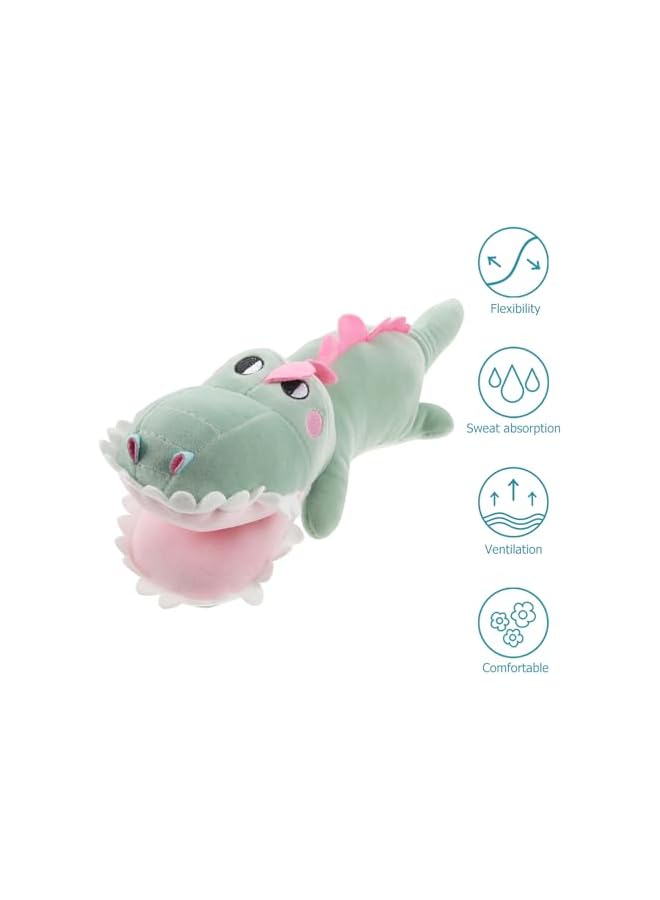 The Bros Alligator Stuffed Animal, Cartoon Crocodile Plush Toy Super Soft Body Pillow Plush Animal Toy Toddler Kids Decorative Plush Doll Party Toy Gifts for Kids Adults ( Green ) - Image 5