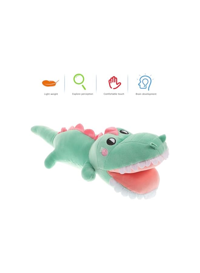 The Bros Alligator Stuffed Animal, Cartoon Crocodile Plush Toy Super Soft Body Pillow Plush Animal Toy Toddler Kids Decorative Plush Doll Party Toy Gifts for Kids Adults ( Green ) - Image 3