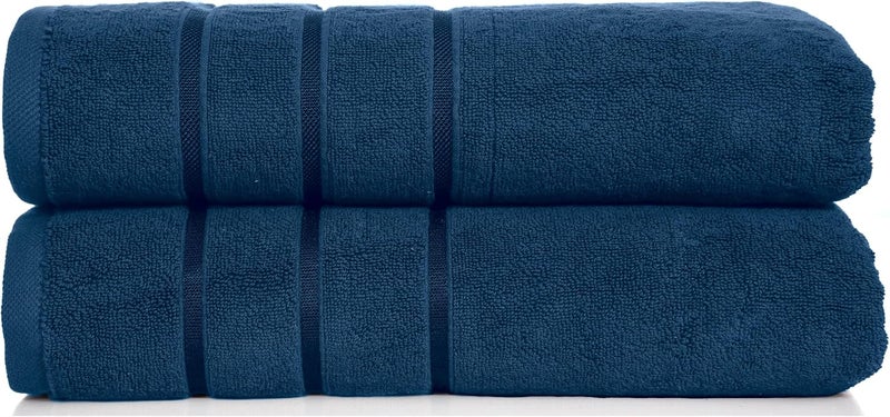 Bliss Casa Bath Sheet (2 Pack) — 80x160 cm 100% Cotton Bath Sheets, Ultra-Soft & Highly Absorbent – Quick-Dry, Hotel-Quality & Durable - Image 1