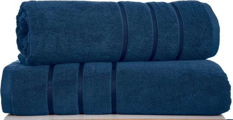 Bliss Casa Bath Sheet (2 Pack) — 80x160 cm 100% Cotton Bath Sheets, Ultra-Soft & Highly Absorbent – Quick-Dry, Hotel-Quality & Durable - Image 3