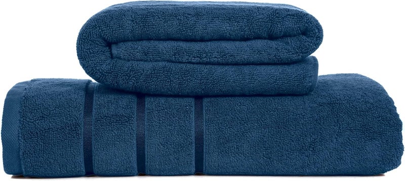 Bliss Casa Bath Sheet (2 Pack) — 80x160 cm 100% Cotton Bath Sheets, Ultra-Soft & Highly Absorbent – Quick-Dry, Hotel-Quality & Durable - Image 4