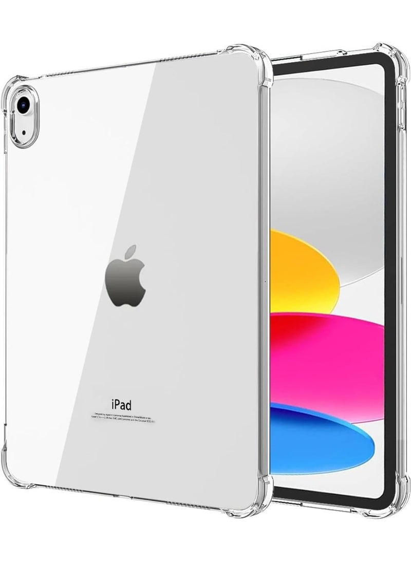 Clear Case for iPad (A16) 11th Generation 11 Inch 2025 / 10th Generation 10.9 Inch 2022, Slim Lightweight Military-Grade Shockproof TPU Protective Cover– Anti-Yellowing, Transparent Back Bumper - Image 1