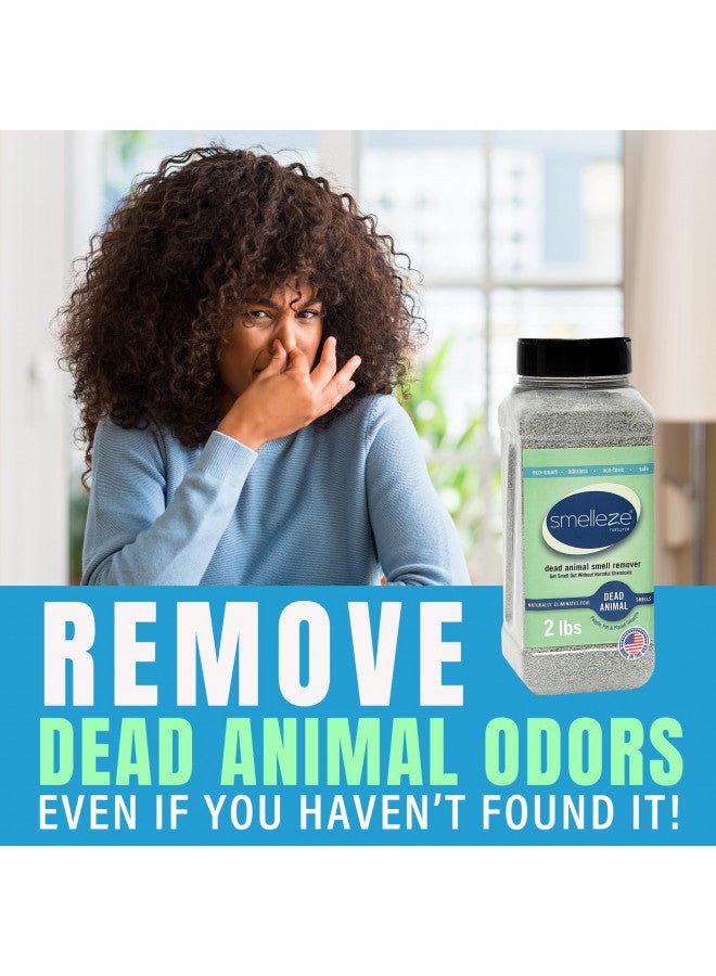 SMELLEZE Natural Dead Animal Odor Removal 2 lbs Granules: Eliminate Dead Rat, Mice, Squirrel, Chipmunk, Raccoon & Bat Smell. Safe for Indoor & Outdoor Use - Image 3
