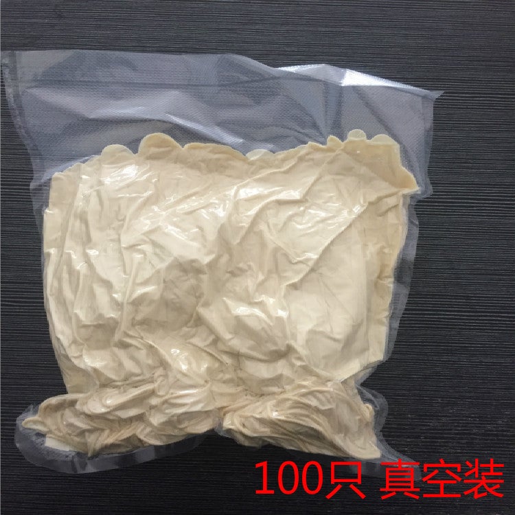 Strict selection of beef tendon gloves thickened disposable latex rubber left and right hand kitchen lengthened protection labor protection industrial electronics 20 left and right latex gloves 20 left and right latex gloves