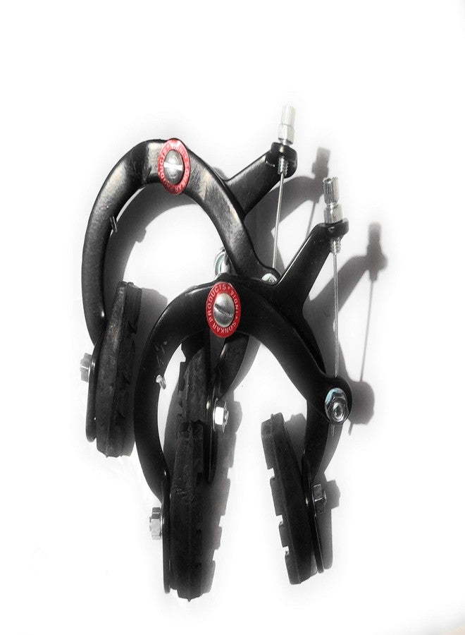 NANAK Metal Rubber Break Bicycle U Brake MTB Cycling Road Bike Fixed Gear (Black) - Image 4