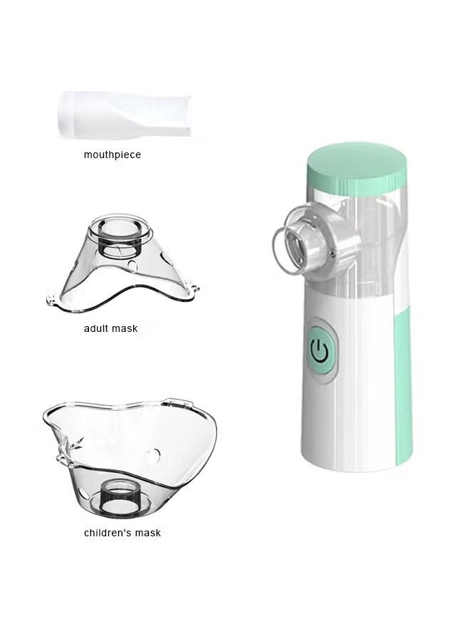 USB Portable Inhaler Mesh Nebulizer, Used at Home Office Outdoor, Green - Image 3