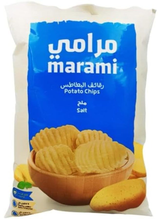 مرامي شيبس بطاطس مرامي، قطع مموجة، نكهة أصلية، قرمشة مالحة كلاسيكية - Image 2