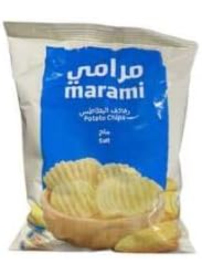 مرامي شيبس بطاطس مرامي، قطع مموجة، نكهة أصلية، قرمشة مالحة كلاسيكية - Image 1