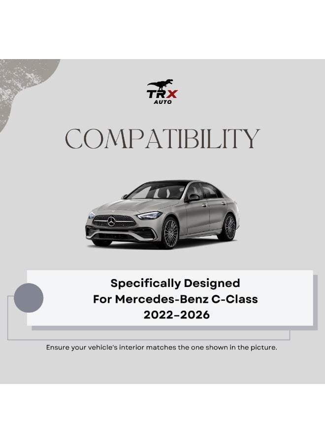 TRX AUTO Type B Phone Holder for Mercedes-Benz C-Class 2022–2026 | Custom Fit Clip-On Mount | Secure Grip, 360° Rotation, OEM Design | Air Vent Phone Holder for C180 C200 C300 AMG Line - Image 3