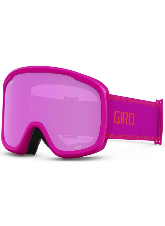 Giro Womens Moxie Ski/Snow Goggles - Pink Chute - Amber Pink/Yellow Lens - Image 1