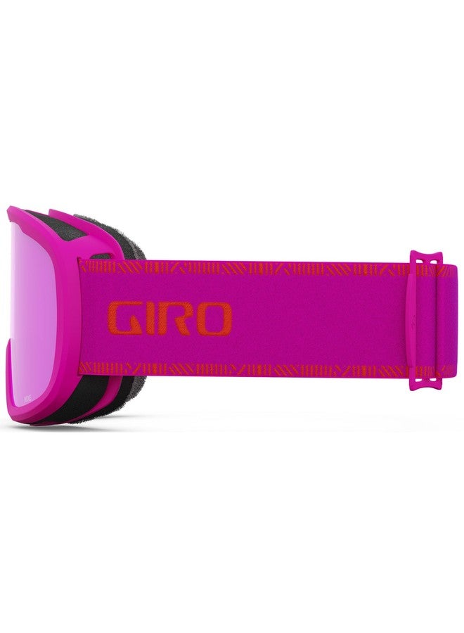Giro Womens Moxie Ski/Snow Goggles - Pink Chute - Amber Pink/Yellow Lens - Image 2